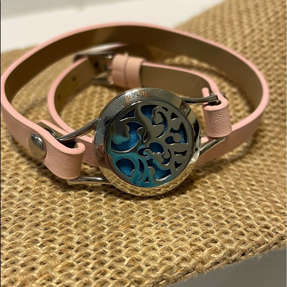 Aromatherapy Essential Oil Diffuser Bracelet Pink